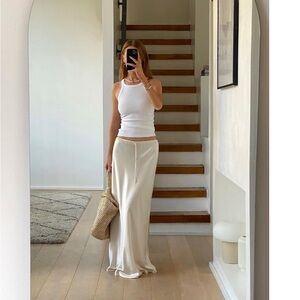 DISSH Bobby Pearl Satin Maxi Skirt